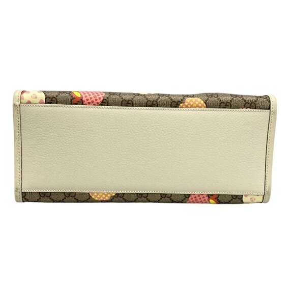 GUCCI GG Supreme/Repom Beige Dark Brown Multi PVC Leather - Tote Bag 1144-072325 - Picture 5 of 14